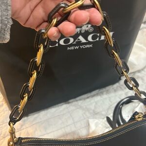Coach Black and Gold chain